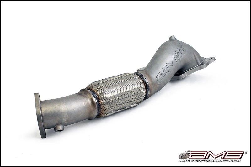 AMS Performance 08-15 Mitsubishi EVO X Widemouth Downpipe w/Turbo Outlet Pipe - AMS.04.05.0001-1