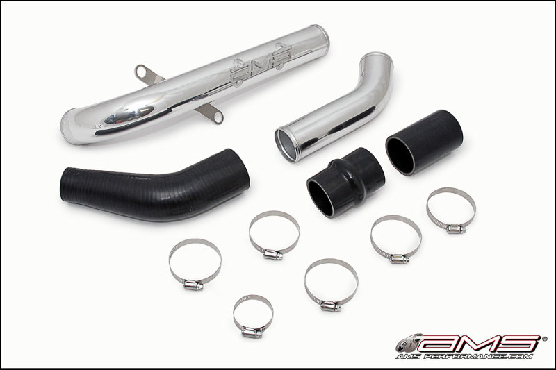 AMS Performance 08-15 Mitsubishi EVO X Upper I/C Pipe - Polished - AMS.04.09.0002-1