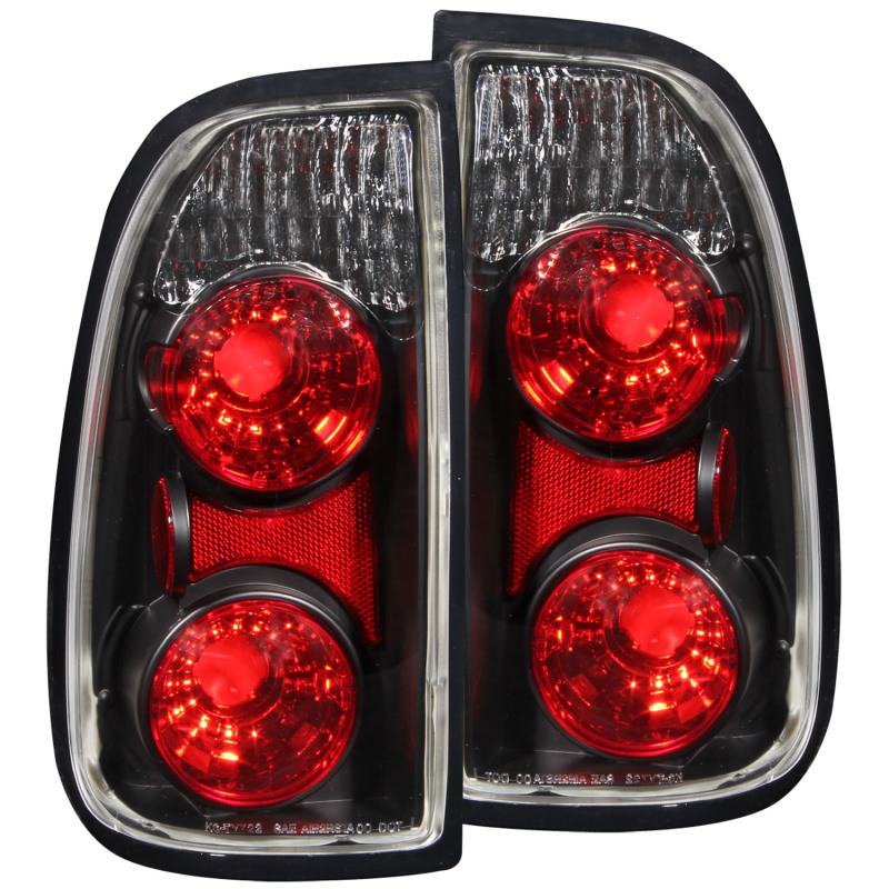 ANZO 2000-2006 Toyota Tundra Taillights Black (Regular &amp; Access Cab Models Only) - 211126