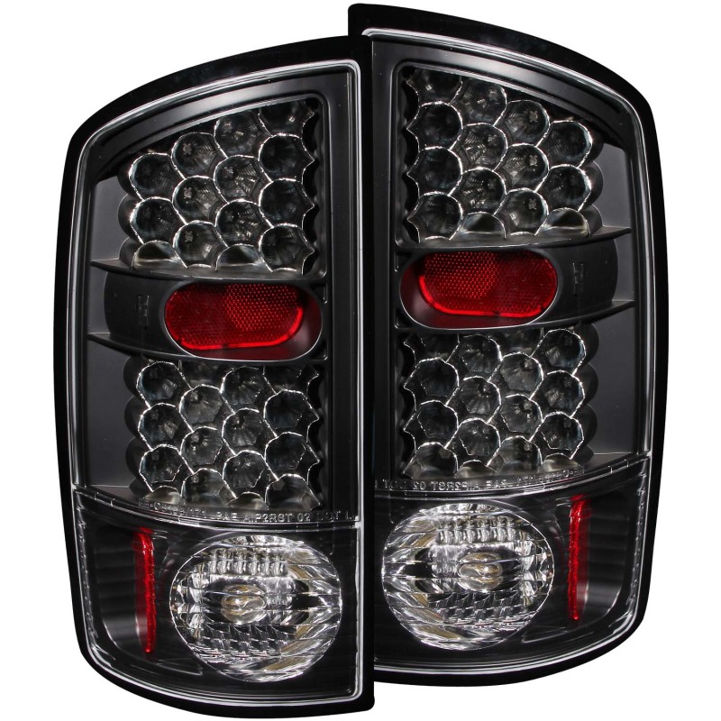 ANZO 2002-2005 Dodge Ram 1500 LED Taillights Black - 311018