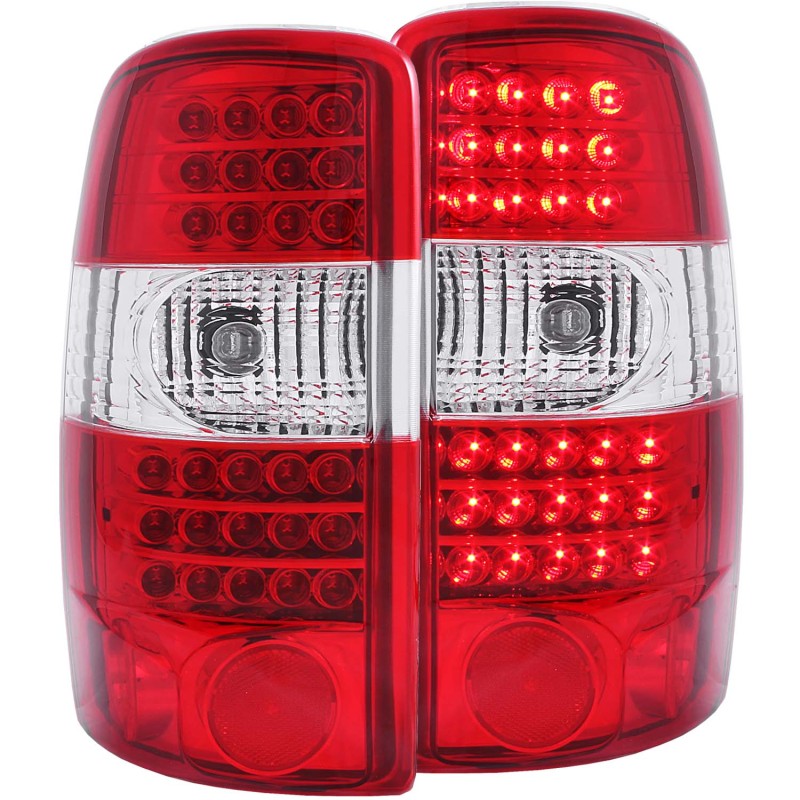 ANZO 2000-2006 Chevrolet Suburban LED Taillights Red/Clear G2 - 311100