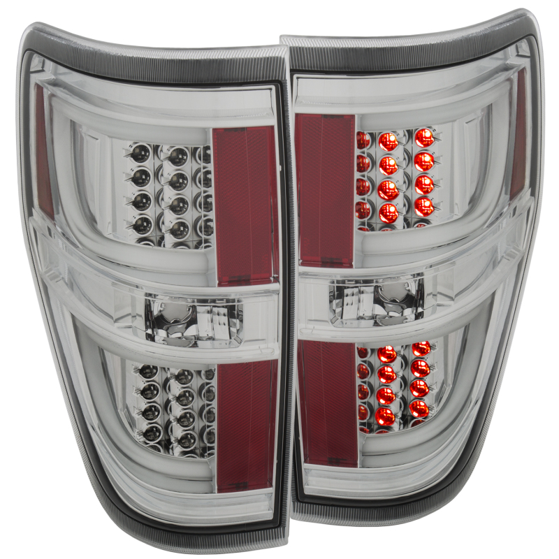 ANZO 2009-2013 Ford F-150 LED Taillights Chrome - 311259