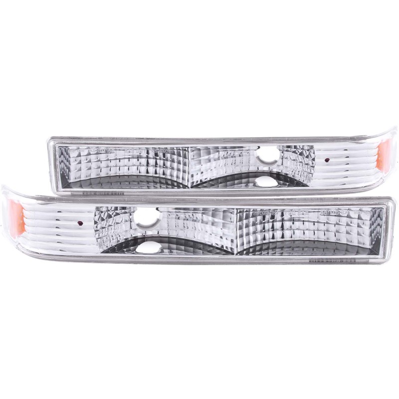 ANZO 1998-2005 Chevrolet S-10 Euro Parking Lights Chrome - 511038