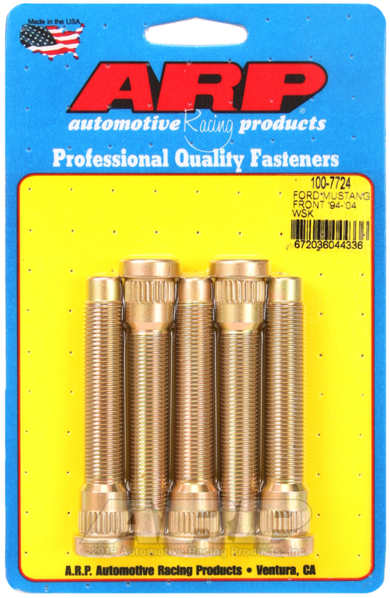 ARP 94-04 Ford Mustang Front Wheel Stud Kit (Set of 5) - 100-7724