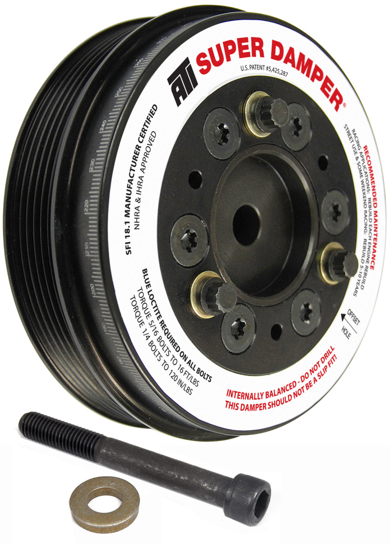 ATI Damper - 5.74in - Alum - 6 Grv - Mini Cooper S - 1.6L - 2 Percent OD - 1Pc - ATI917993