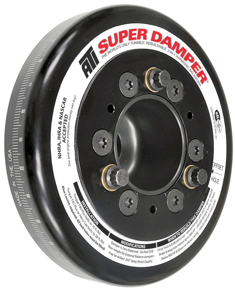 ATI Damper - 7.074in - Alum - Honda B - Race Damper - 4 Grv Steel Hub - 2 Ring - ATI918471