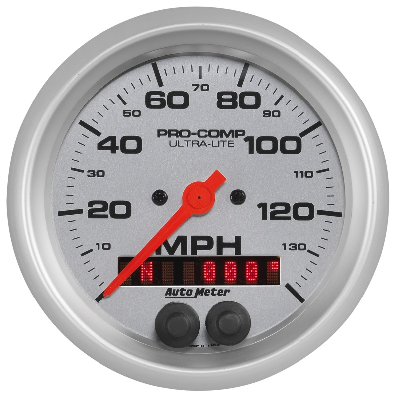Autometer Ultra-Lite 3-3/8in 140MPH GPS Speedometer - 4480