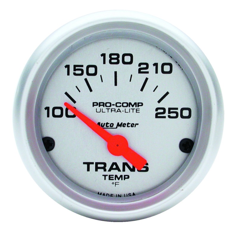 Autometer Ultra-Lite 52mm  100-250 Degree F Mechanical Transmission Temperature Gauge - 4357