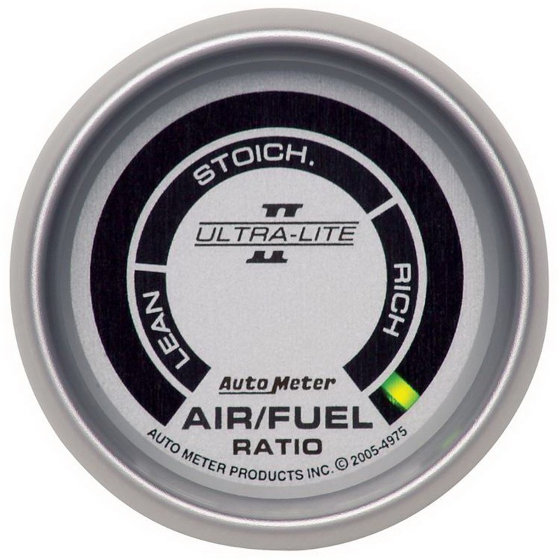 Autometer Ultra-Lite II 2 1/16in Air/Fuel Ratio-Narrowband Lean-Rich LED Array Gauge - 4975