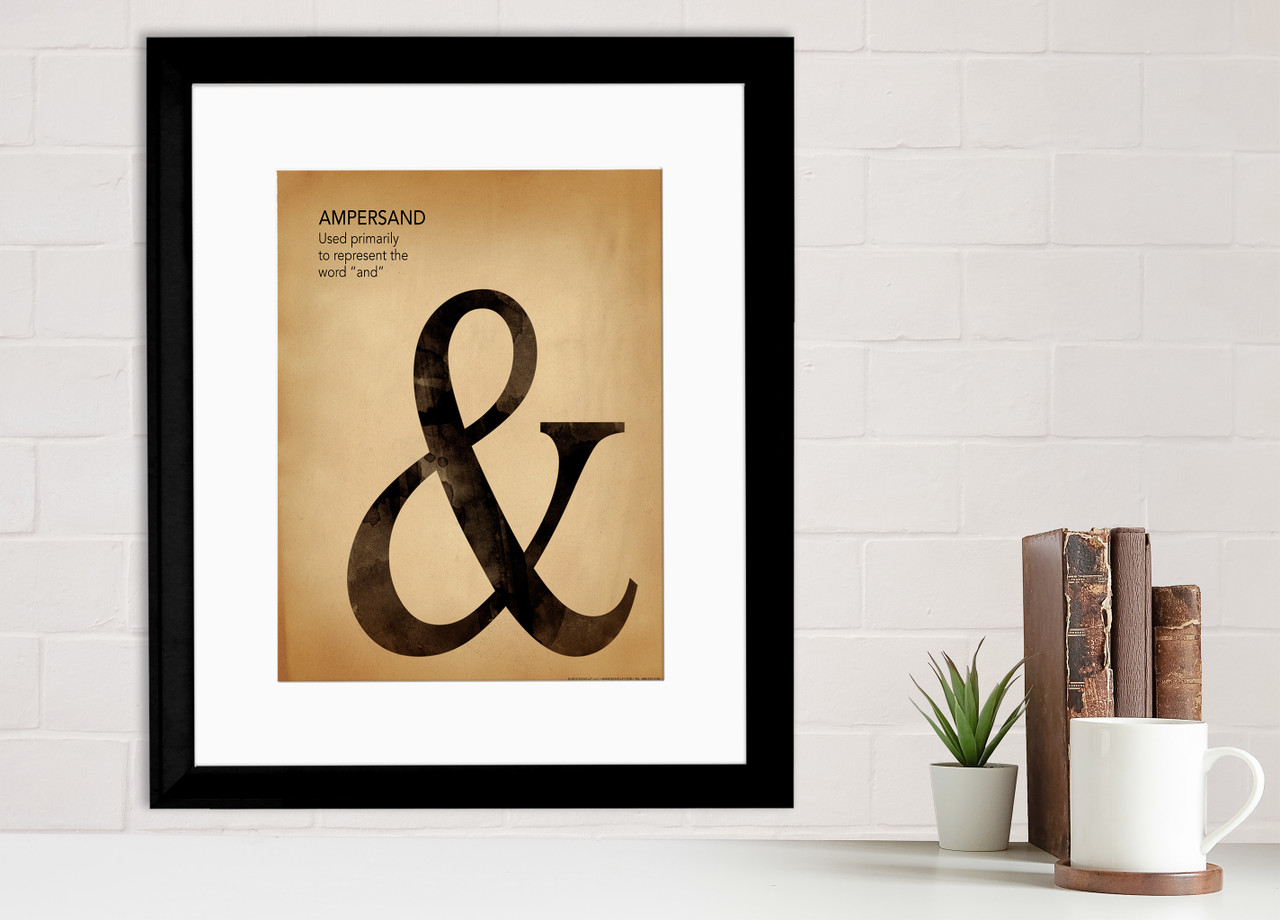 Ampersand, Writing, Punctuation and Grammar Art Print. - Echo-Lit ampersand-writing-punctuation-and-grammar-art-print-echo-lit