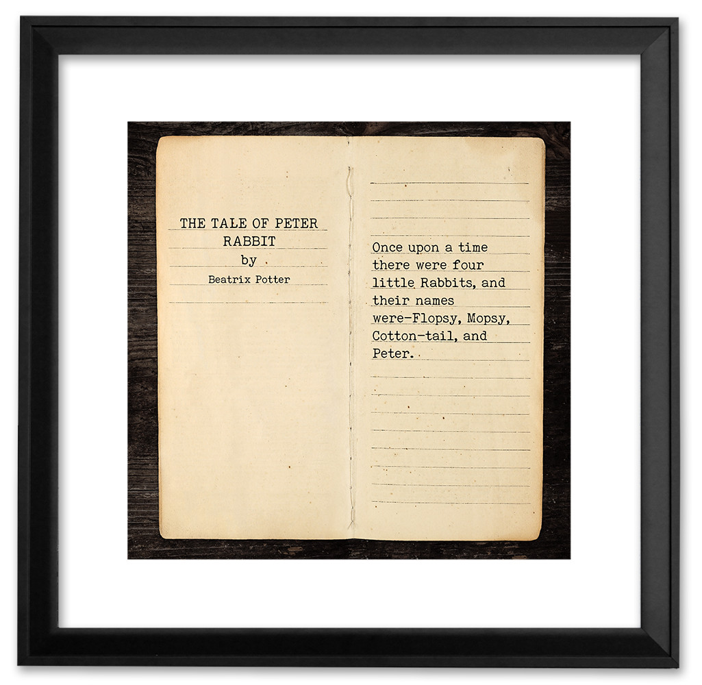 The Tale of Peter Rabbit by Beatrix Potter, Opening Line Children's ...