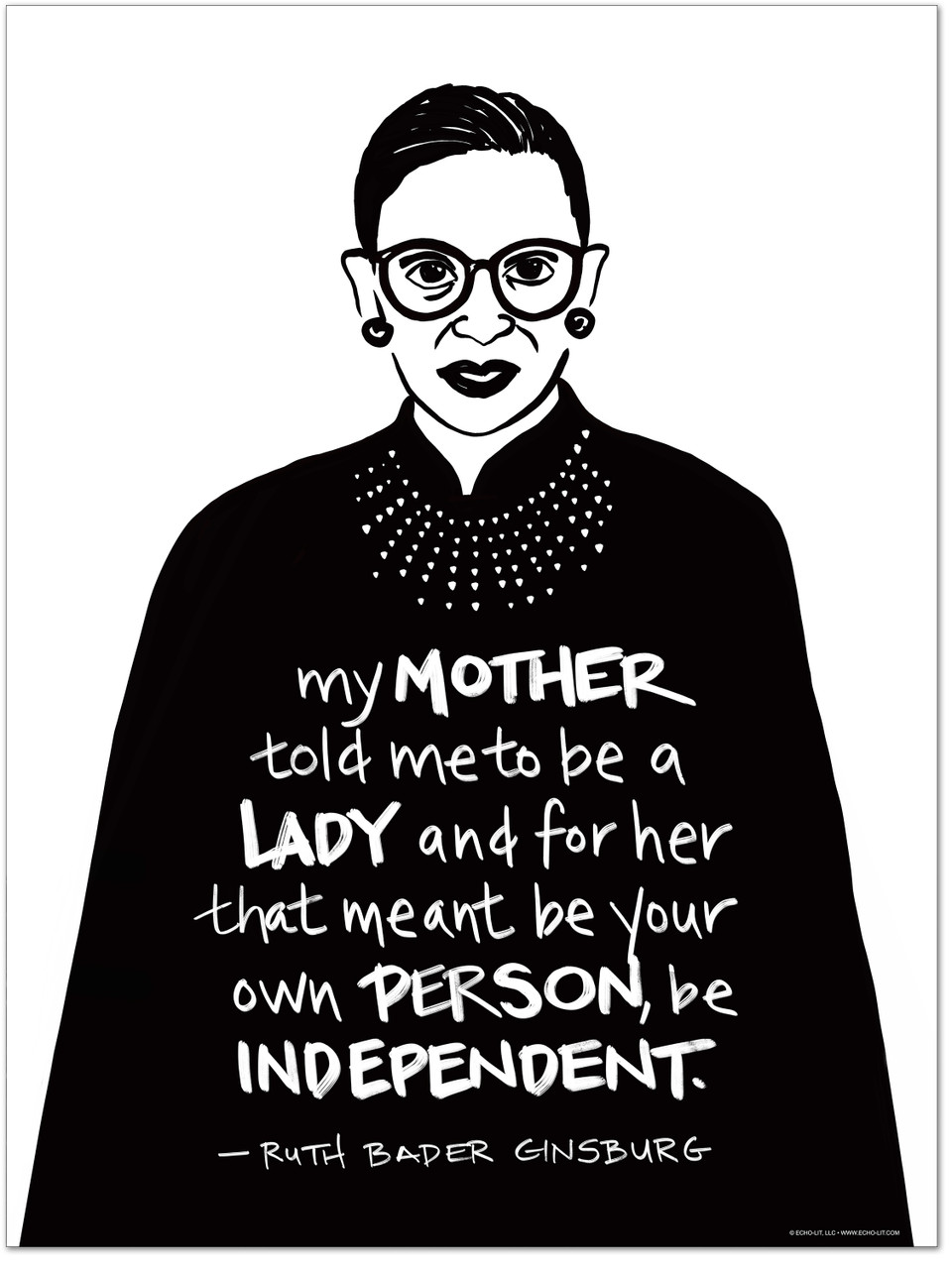 Ruth Bader Ginsburg Quote Print Set Echo Lit Ruth Bader Ginsburg Quote Print Set Echo Lit