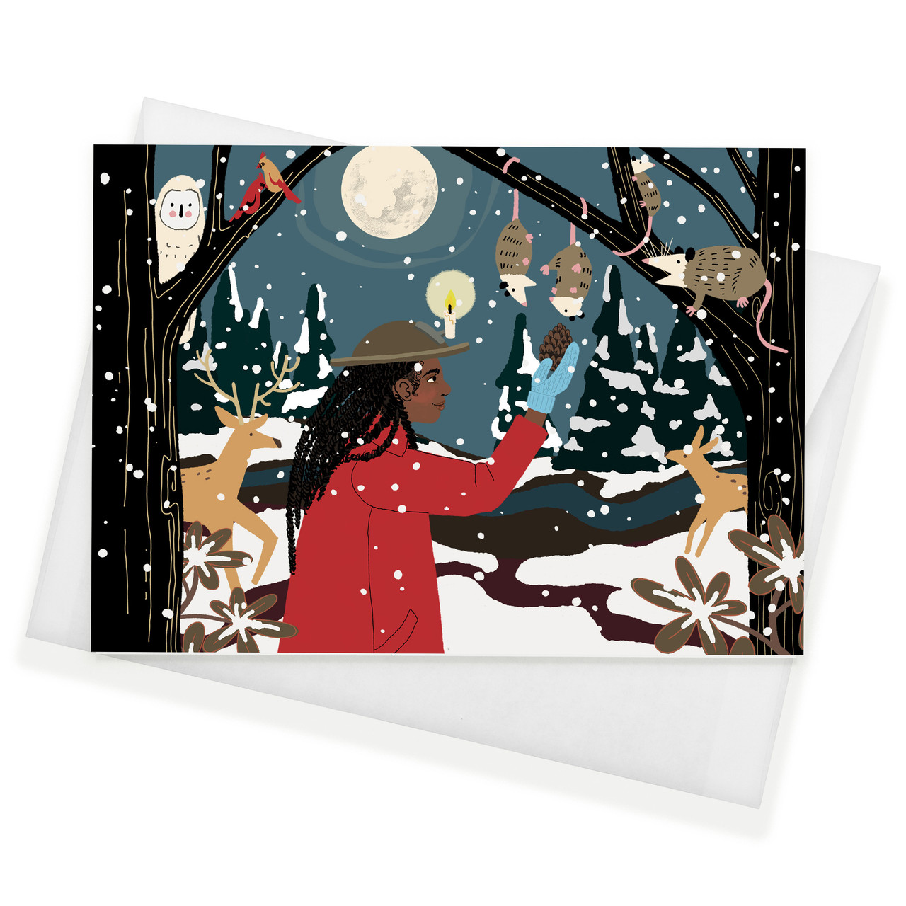 Lost Moon Holler Holiday Notecards, Pack of 8 - Echo-Lit