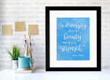 Rainbow of Diversity Motivational Posters Set of Seven Inspirational Art Prints.