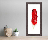 Cardinal Feather Art. West Virginia State Bird. Available on Canvas or Fine Art Paper.