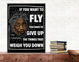 If You Want to Fly Toni Morrison Quote Art Print. 