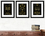 Tarot-inspired Art Print Set for Book Clubs and Readers