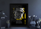 Jonas Salk Important Scientists STEM Art Print. Multiple Sizes and Finishes Available.