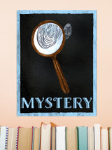 Mystery Books Customizable Library Print. 