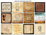 Classic Quotes Motivational 12 Poster DIGITAL DOWNLOAD Bundle