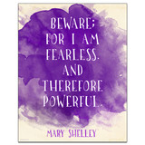 Mary Shelley Powerful Inspiration Literary Art Poster DIGITAL DOWNLOAD