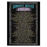 Commonly Misused Words Literary Art Poster DIGITAL DOWNLOAD