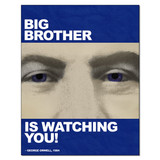 George Orwell 1984 Big Brother Quote - Literary Art Poster DIGITAL DOWNLOAD