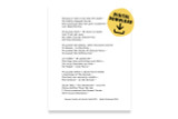 Typewriter Style Print Set of Ten DIGITAL DOWNLOAD