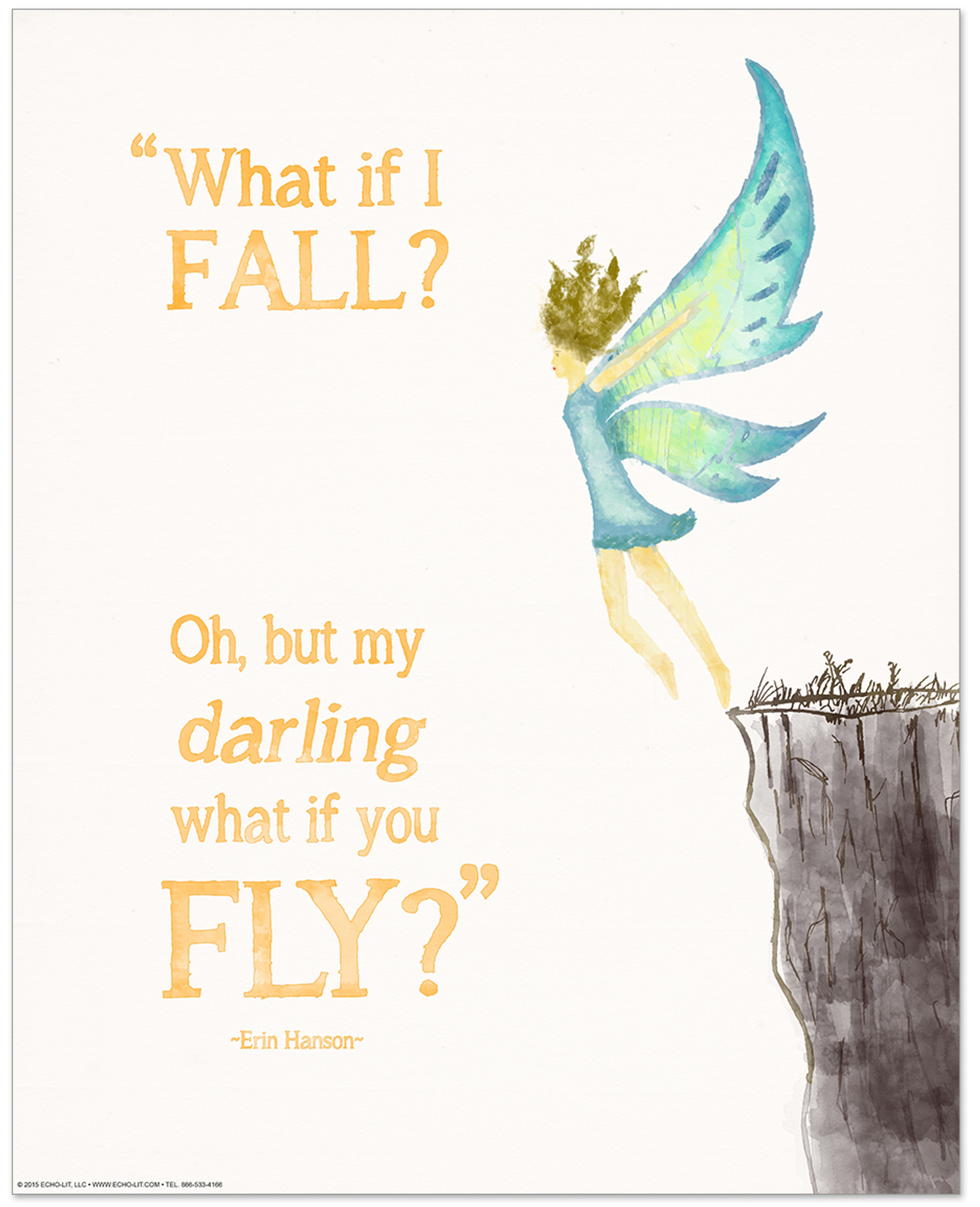 What If I Fall Children S Literary Quote Print Fine Art Paper Laminated Or Framed Multiple Sizes Echo Lit