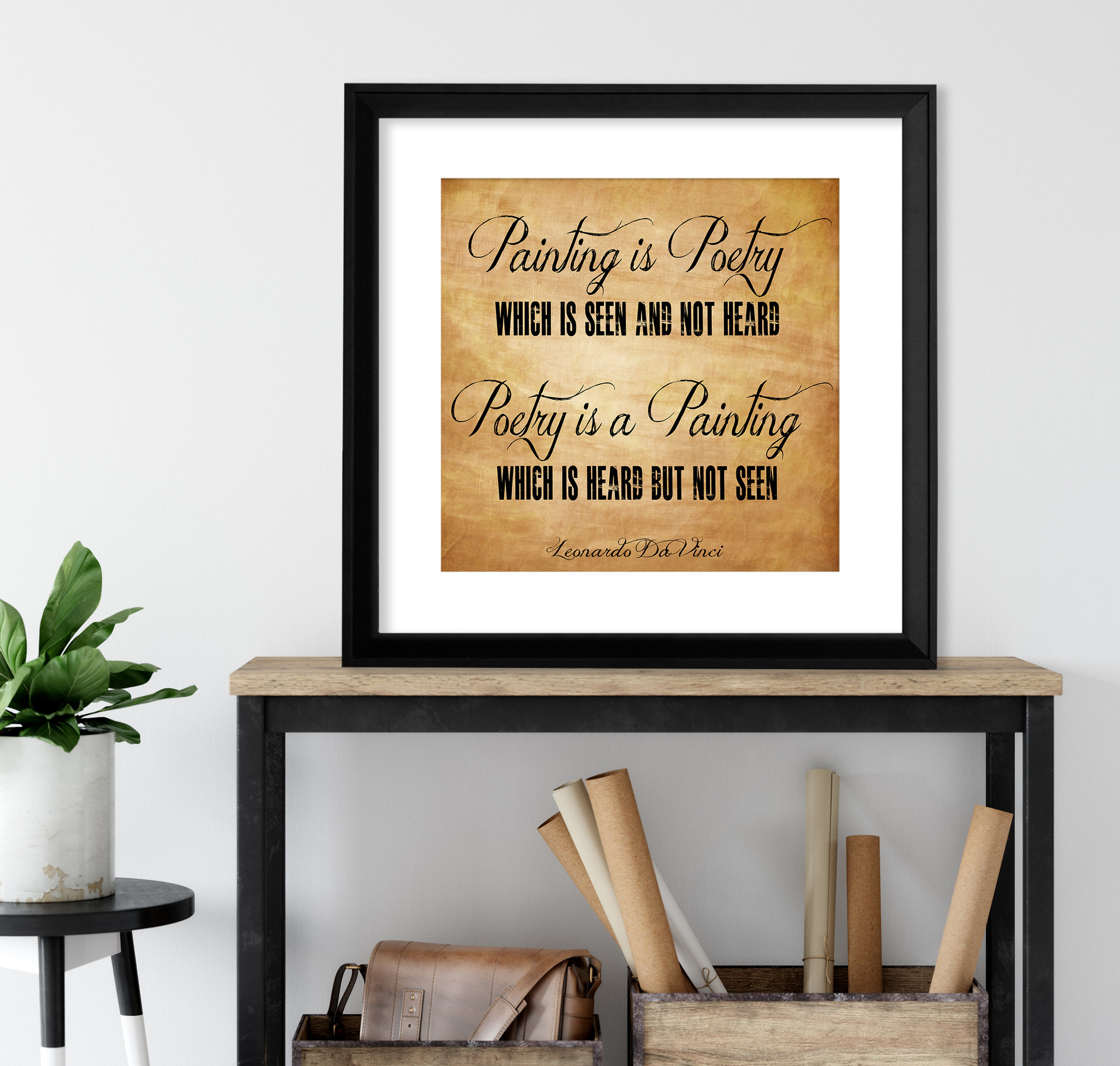 Painting Is Poetry Poetry Is A Painting Leonardo Da Vinci