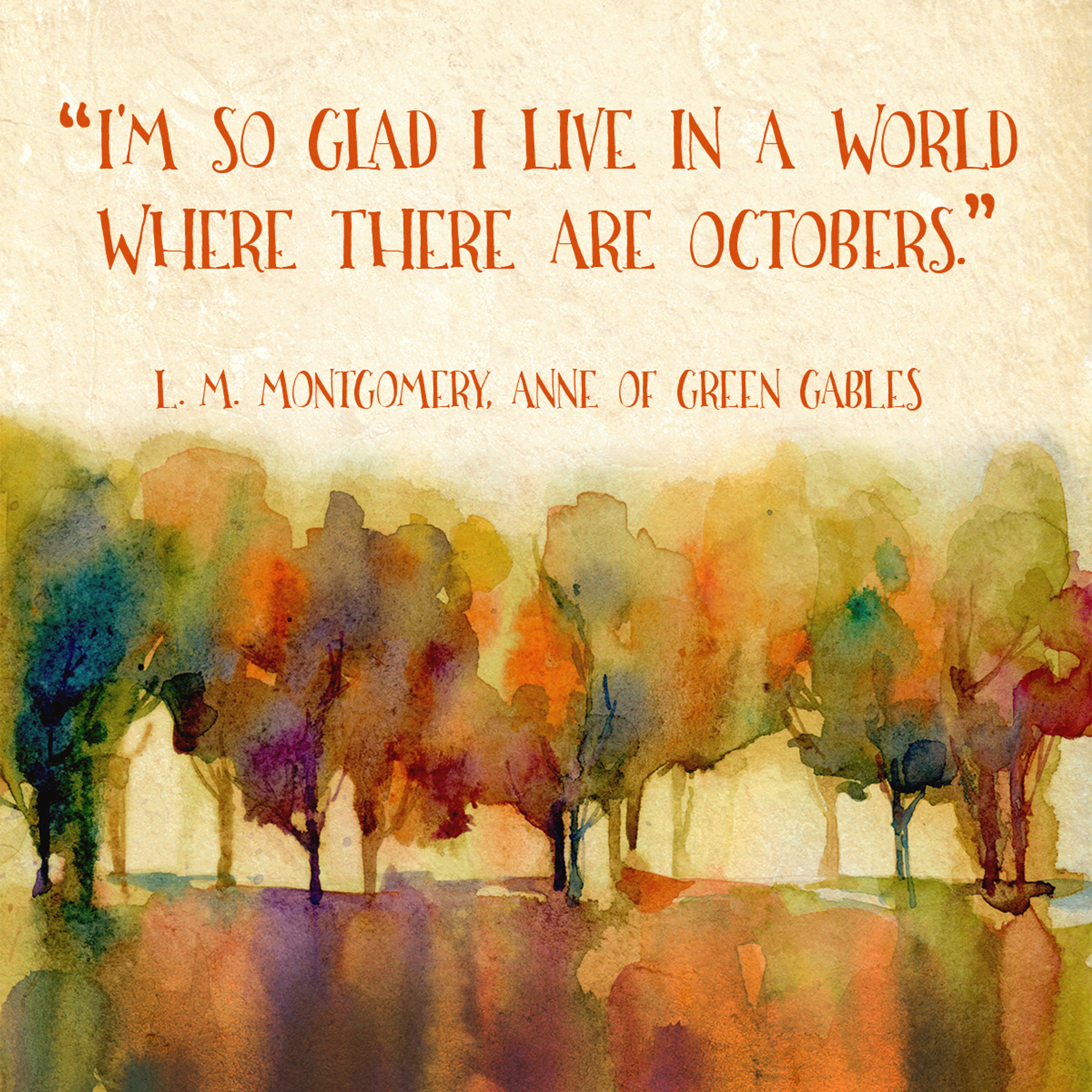 Anne Of Green Gables October Quote : October (With images) | Anne of green gables, Anne shirley