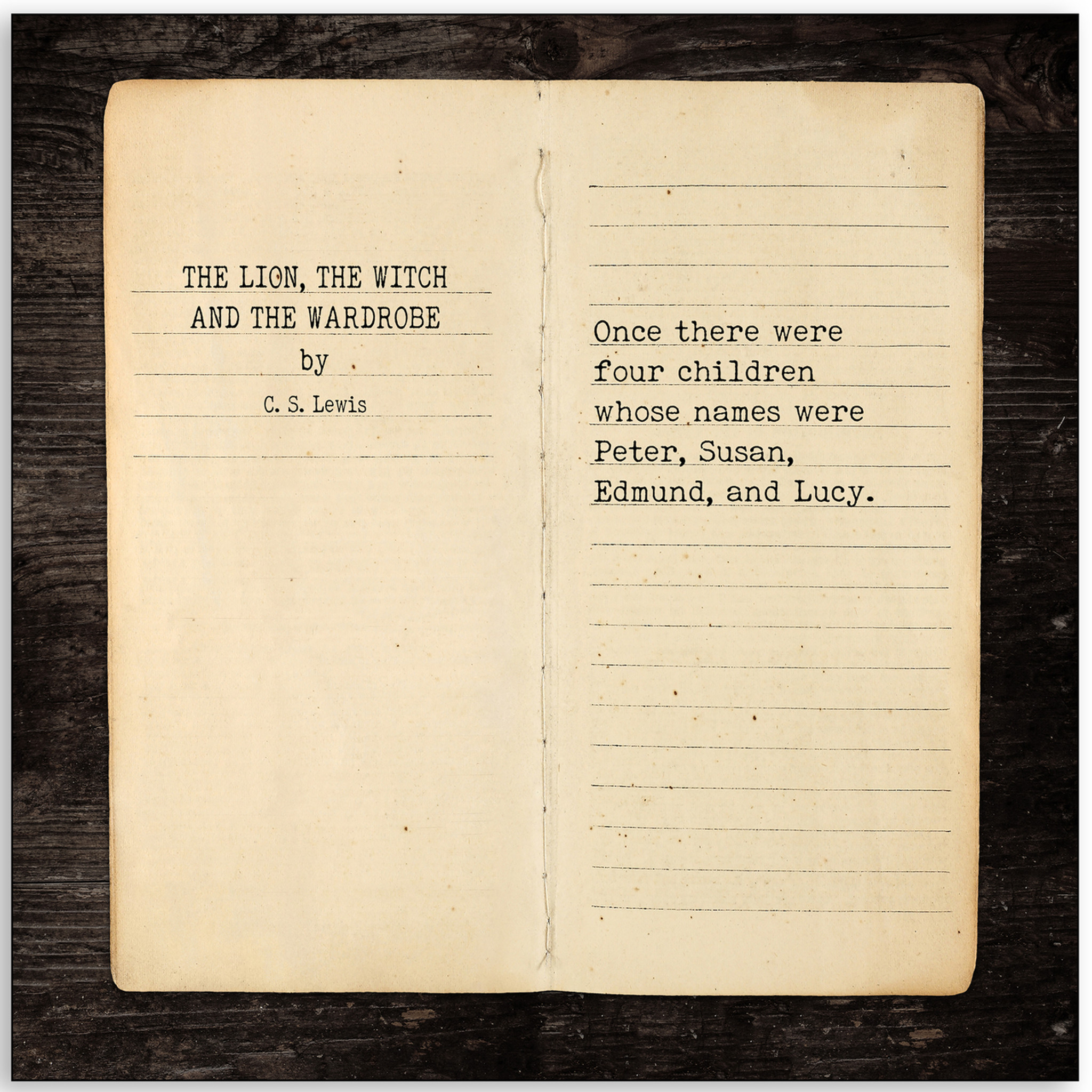 The Lion The Witch And The Wardrobe C S Lewis Opening Line