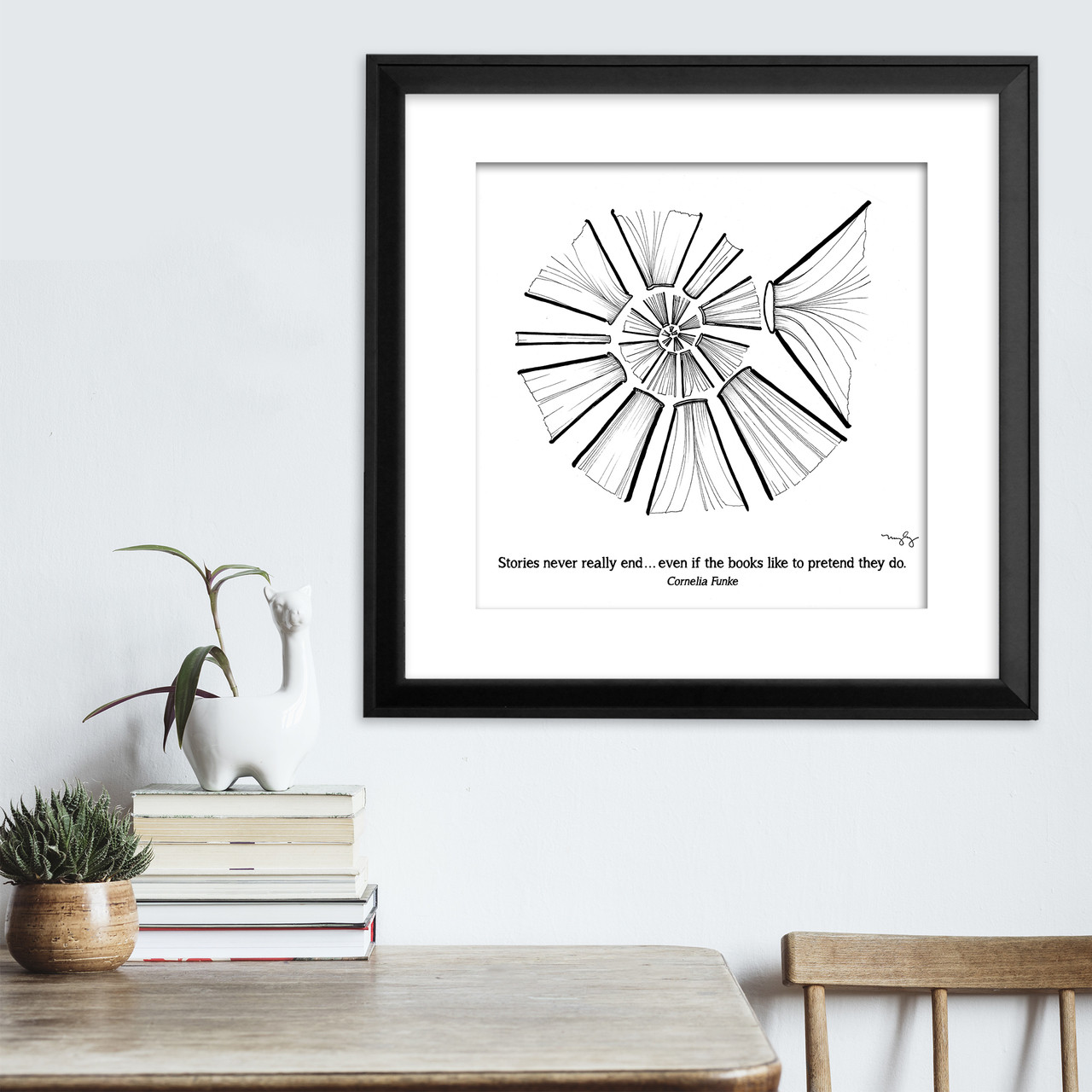 Cornelia Funke Literary Quote Print Fine Art Paper Laminated Or Framed Multiple Sizes Echo Lit