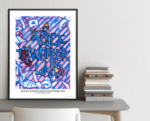 Alice in Wonderland Literary Art Print. Lewis Carroll. Alice in Wonderland Literary Art Print. Lewis Carroll.