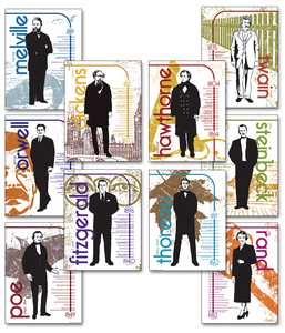 Important Authors Literary Poster Set Important Authors Literary Poster Set