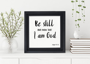Be Still Spiritual Inspirational Quote Print. Bible Verse Poster. Be Still Spiritual Inspirational Quote Print. Bible Verse Poster.