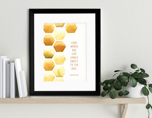 Kind Words Spiritual Inspirational Bible Quote Print. Kind Words Spiritual Inspirational Bible Quote Print.