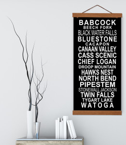 West Virginia State Park Subway Sign. Fine Art Paper or Canvas West Virginia State Park Subway Sign. Fine Art Paper or Canvas