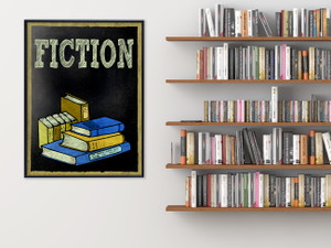 Fiction Books Customizable Library Print. Fiction Books Customizable Library Print.