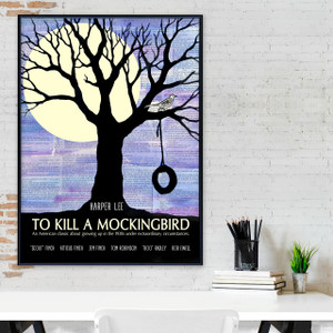 To Kill a Mockingbird - Harper Lee - Classic Novel Literary Print. To Kill a Mockingbird - Harper Lee - Classic Novel Literary Print.