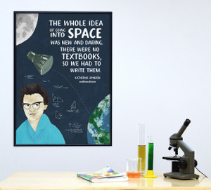Katherine Johnson Women in Science Mathematics STEM Art Print. 