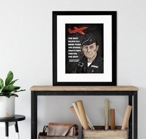 Chuck Yeager The Best Pilots Quote Art Print. Chuck Yeager The Best Pilots Quote Art Print.