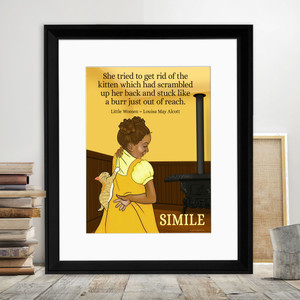 Simile: Young Readers Literary Terms Poster.  Simile: Young Readers Literary Terms Poster.