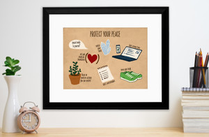 Protect Your Peace Inspirational Poster. Protect Your Peace Inspirational Poster.