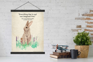 The Velveteen Rabbit Literary Vintage Style Watercolor Quote Canvas Art Print w/Hanger  The Velveteen Rabbit Literary Vintage Style Watercolor Quote Canvas Art Print w/Hanger