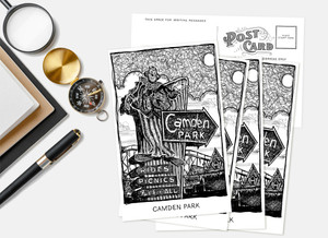 Camden Park Weird and Wondrous West Virginia Postcards. Pack of 5 Camden Park Weird and Wondrous West Virginia Postcards. Pack of 5