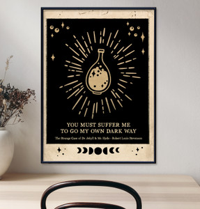 Dr. Jekyll Mr. Hyde Literary Quote. Vintage Style Print. Fine Art Paper, Laminated, or Framed Dr. Jekyll Mr. Hyde Literary Quote. Vintage Style Print. Fine Art Paper, Laminated, or Framed