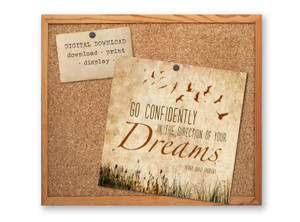 Thoreau Motivational Quote Poster DIGITAL DOWNLOAD Thoreau Motivational Quote Poster DIGITAL DOWNLOAD