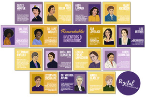 Remarkable Innovators and Inventors - Women of STEM Classroom Poster DIGITAL DOWNLOAD Bundle Remarkable Innovators and Inventors - Women of STEM Classroom Poster DIGITAL DOWNLOAD Bundle