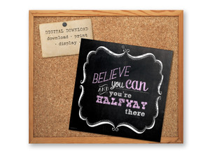 Believe Motivational Chalkboard Quote Poster DIGITAL DOWNLOAD Believe Motivational Chalkboard Quote Poster DIGITAL DOWNLOAD